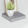 Bücherregal Wand 4 pcs, Schweberegale, Wandregal Grau 23 x 23,5 x 3,8 cm MDF Bild 4