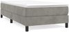 vidaXL Boxspringbett mit Matratze Hellgrau 90x190 cm Samt 3144303 Bild 2