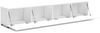 Dmora Fernsehschrank Ame, Ständer für Wohnzimmerfernseher, Niedriges Wohnzimmer-Sideboard, TV-Ständerbasis, Made in Italy, 225x38h39 cm, Glänzendes Weiß Bild 4