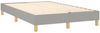 vidaXL Polsterbett, Stoff, 25,0 cm, Hellgrau, 120x200 cm, Natur Bild 4