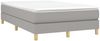 vidaXL Polsterbett, Stoff, 25,0 cm, Hellgrau, 120x200 cm, Natur Bild 3