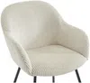 Vente-unique - MARENZIA Stuhl Samt Beige - B 62 cm x H 82,5 cm x L 58 cm Bild 5