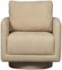 Drehsessel Oscar aus Chenille-Stoff, luxuriöse Struktur, modern, natur, drehbar für Indoor Bild 2