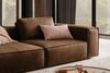 KAWOLA Sofa CARMO 3-Sitzer Leder braun 68 x 118 x 266 cm Bild 5