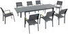 Vente-unique - MACILA Garden dining set Metall Grau - B 100 cm60 cm x H 75 cm89 cm x L 205 cm57 cm286,5 cm Bild 2