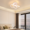 ZMH Deckenleuchte LED Deckenlampe Schlafzimmer - 28W 3000K Warmweiß Flurlampe Modern Küchenlampe Vierblättrige Blume Design Wohnzimmer Weiß Metall Deckenleuchten für Küche Flur Kinderzimmer Bild 2
