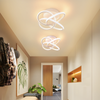 ZMH Deckenleuchte LED Deckenlampe Schlafzimmer - 28W 3000K Warmweiß Flurlampe Modern Küchenlampe Vierblättrige Blume Design Wohnzimmer Weiß Metall Deckenleuchten für Küche Flur Kinderzimmer Bild 3