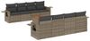 vidaXL 9-tlg. Garten-Sofagarnitur mit Kissen Grau Poly Rattan 3224485 Bild 2