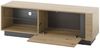 TV Lowboard CARDIFF-61 in Eiche Artisan Nb. mit Absetzungen in Graphit grau, B/H/T: ca. 138/46/40 cm Bild 4