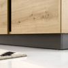 TV Lowboard CARDIFF-61 in Eiche Artisan Nb. mit Absetzungen in Graphit grau, B/H/T: ca. 138/46/40 cm Bild 5