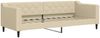 vidaXL Tagesbett Ausziehbar mit Matratzen Creme 80x200 cm Stoff 3197443 Bild 4