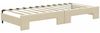 vidaXL Tagesbett Ausziehbar mit Matratzen Creme 80x200 cm Stoff 3197443 Bild 5
