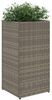 vidaXL Pflanzkübel Grau 30x30x60 cm Poly Rattan 366412 Bild 4