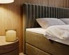 GRAINGOLD Marbella Doppelbett 200x200,Boxspringbett mit Kopfteil und Bettkästen, Velour-Stoff, Dunkelgrau Bild 5