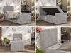 Boxspringbett 90x200 TILIO DUO inkl. Bettkasten & 7-Zonen Multipocket-Matratze, Modernes Jugendbett, Einzelbett - Hellgrau Cord - H3 - Links Bild 2
