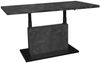 Mäusbacher Couchtisch höhenverstellbar, keramik optik grau / schwarz - 120x49/68x70 (BxHxT) Bild 2
