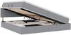 vidaXL LED-Speicherbett mit Matratze Hellgrau 200 x 200 cm Stoff 3371166 Bild 2