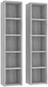 vidaXL CD-Regale 2 Stk. Grau Sonoma 21x16x93,5 cm Holzwerkstoff 815319 Bild 2