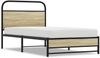 vidaXL Bettgestell ohne Matratze 107x203 cm Sonoma-Eiche Holzwerkstoff 4100424 Bild 2