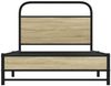 vidaXL Bettgestell ohne Matratze 107x203 cm Sonoma-Eiche Holzwerkstoff 4100424 Bild 5