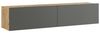 [en. casa] TV Hängeboard Lapinlahti Lowboard Hängeschrank 140 cm TV Board Fernsehtisch Wandregal hängend Eiche rustikal/Anthrazit Bild 4
