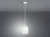 Pendelleuchte ASHFORD einflammig Kristall Glasschirm in Weiß, Ø 15cm Bild 3