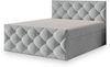 Masseno Boxbett ROVARI 140x200 cm mit Bonell Matratze und Topper, Doppelbett, Polsterbett mit Kopfteil, Boxspringbett Bild 2