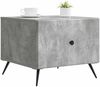 vidaXL Couchtisch Betongrau 49 x 50 x 40 cm Holzwerkstoff 895658 Bild 2