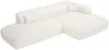 Vente-unique - POGNI Sofa Stoff Weiß - B 160 cm x H 73 cm x L 300 cm Bild 3