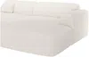 Vente-unique - POGNI Sofa Stoff Weiß - B 160 cm x H 73 cm x L 300 cm Bild 4