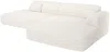 Vente-unique - POGNI Sofa Stoff Weiß - B 160 cm x H 73 cm x L 300 cm Bild 2