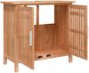 vidaXL Waschbeckenunterschrank 66x29x61,5 cm Massivholz Nussbaum 350355 Bild 4