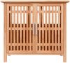 vidaXL Waschbeckenunterschrank 66x29x61,5 cm Massivholz Nussbaum 350355 Bild 3