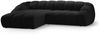 Micadoni Ecksofa Diana 4-Sitzer Links Samt Schwarz Bild 2