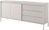 Compleo Schubkastenkommode mit drei Schubladen, gerillte Front, Elegant und Praktisch, Breite: 187 cm Bild 3