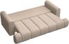 Selsey 'Dandelino' 3-Sitzer Sofa mit Schlaffunktion, Chenille-Bezug, beige, ca. 90 x 250 x 112 cm Bild 4