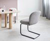 Freischwinger Nube-Flex Cord Silbergrau Freischwinger flach Schwarz Taschenfederkern Bild 5