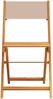 vidaXL 5-tlg. Garten-Essgruppe Stoff und Massivholz Taupe 3281786 Bild 4