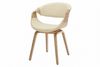 riess-ambiente Armlehnstuhl ORGANIC creme/natur - Kunstleder, Eschenholz, mit Armlehnen (Einzelartikel, 1 St), mit Lehne & Retro-Design – ideal für Esszimmer, Büro oder Küche Bild 2