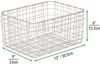 mDesign Allzweckkorb Aufbewahrung Drahtkorb Organizer 6er Set Metall Mattsilber Bild 2