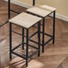 SoBuy OGT11-N Bartisch-Set mit 4 Hockern, MDF, PVC-Furnier, Helle Eiche, 100 x 87 x 60 cm Bild 5
