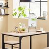 SoBuy OGT11-N Bartisch-Set mit 4 Hockern, MDF, PVC-Furnier, Helle Eiche, 100 x 87 x 60 cm Bild 4