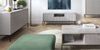 Wohnzimmer-Set Nova Couchtisch Lowboard Sidebaord MDF, grau Bild 2