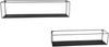 MIRRORS AND MORE 'Tinka' 2er Regalset Metall, schwarz, 65x15x15cm, 60x13x13cm Bild 2