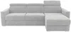 Vente-unique - VIZIR Sofa Stoff Grau - B 223 cm95 cm x H 110 cm95 cm x L 282 cm Bild 3
