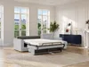 Vente-unique - VIZIR Sofa Stoff Grau - B 223 cm95 cm x H 110 cm95 cm x L 282 cm Bild 1