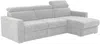 Vente-unique - VIZIR Sofa Stoff Grau - B 223 cm95 cm x H 110 cm95 cm x L 282 cm Bild 4