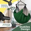KESSER® Hängesessel mit 2 Kissen, mit Getränkehalter & Bücherfach, bis 150 kg, Grün Bild 3
