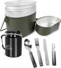 normani Geschirr-Set Bundeswehr Essgeschirrset Camping Kochgeschirr (4-tlg), 1 Personen, Edelstahl, Camping Geschirr Essgeschirr Outdoor Besteck Kochgeschirr Bild 2