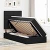 vidaXL Bett mit Stauraum und LED mit LED Schwarz 90 x 200 cm Polyester 3372392 Bild 4